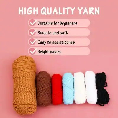 Soft yarn for knitting and crochet, ideal for beginners, available in bright colors, easy to see stitches, and made from high-quality materials at Monalisa Store.
