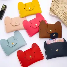 Cute bear-shaped leather eyeglass cases in bright colors, perfect for optical accessories and eyewear storage. Stylish and functional, these eye-catching cases protect glasses while adding fun to your optical collection.