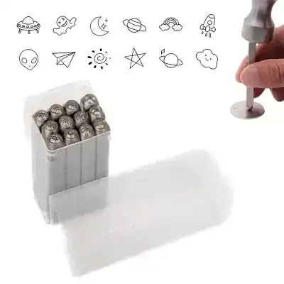 Sharpening metal engraving stamps for DIY crafts and jewelry making at Monalisa Store.