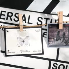 High-quality photoshoot for Monalisa Store, featuring professional camera settings and creative composition, emphasizing the artistic ambiance and focus on photography and visual arts.