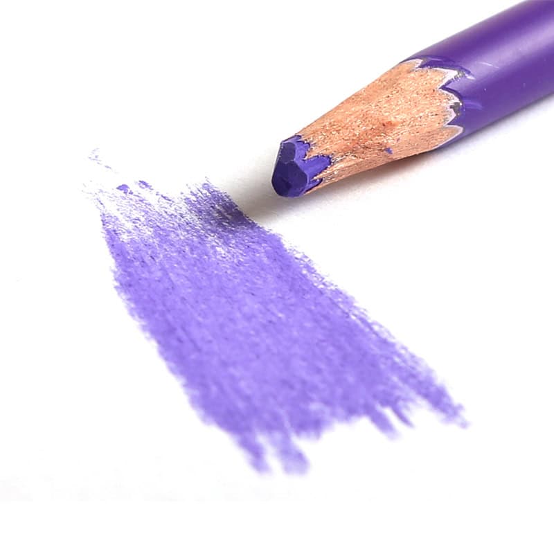 Violet colored pencil drawing purple chalk pastel on white background for artistic use and creative projects.