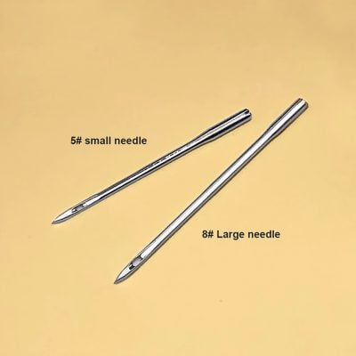 Precision medical eyelash extension tweezers with small and large needle tips for professional beauty treatments.
