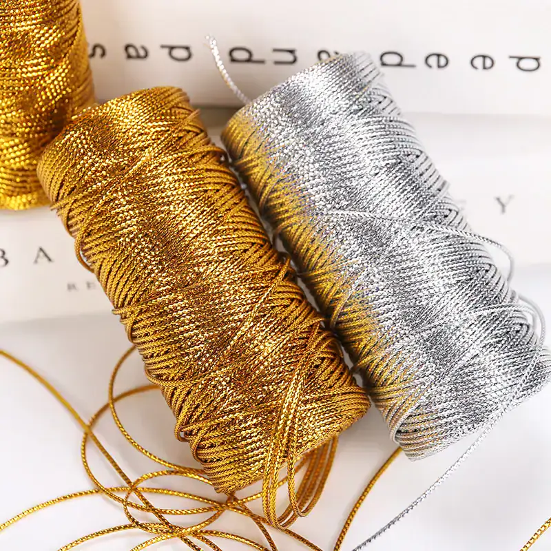 Golden and silver metallic threads for jewelry making and crafts at Monalisa Store enhancing your accessory designs and craft projects.