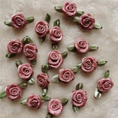 Pink satin rose hair clips for women and girls, elegant and stylish accessory for hairstyles, weddings, and parties, available at Monalisa Store.
