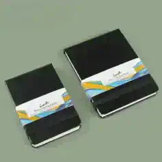 Mini watercolor hardcover notebooks, ideal for skincare and eye health professionals, compact, stylish, and portable for on-the-go note-taking and client consultations.