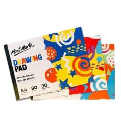 Vibrant abstract drawing pad with colorful patterns, perfect for creative arts and crafts, available at Monalisa Store for artists and doodlers.