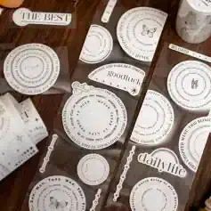 Colorful motivational stickers and quotes with inspirational messages and decorative designs, perfect for journaling or crafting from Monalisa Store.