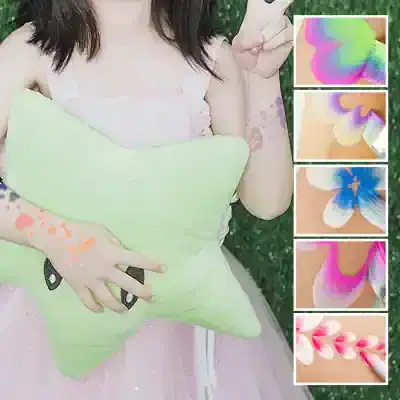 Soft plush star pillow in pastel green, ideal for comfort and decoration at Monalisa Store.