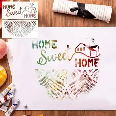 Colorful home decor art with the phrase