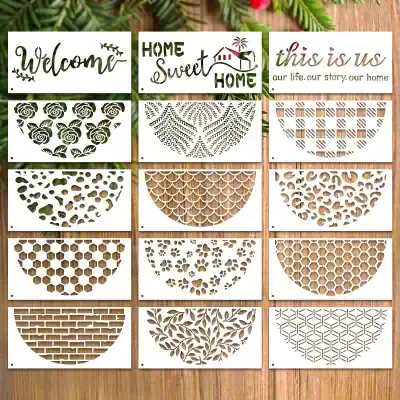 Decorative wall panels with laser-cut floral, geometric, and nature-inspired patterns for home décor and interior design. Perfect for wall art, room accents, and stylish home customization.