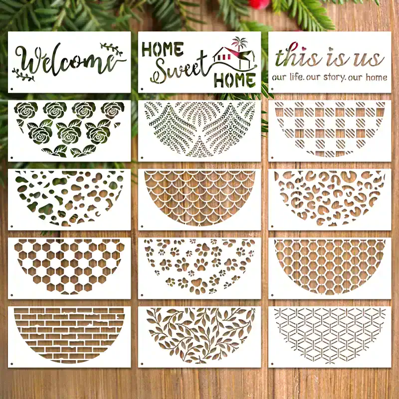 Decorative wall panels with laser-cut floral, geometric, and nature-inspired patterns for home décor and interior design. Perfect for wall art, room accents, and stylish home customization.