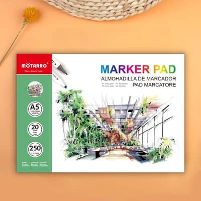 Bright colorful marker pad with lush green plant illustrations, ideal for office, school, and home stationery needs at Monalisa Store.