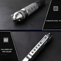 Precision tungsten steel tattoo pen tip for professional ink application and durability, featuring hollowed-out pen holder design for enhanced grip and control in tattoo artistry.