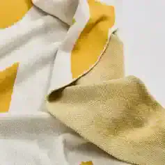 Luxury yellow and white striped linen fabric, high-quality textile material for home decor or fashion, textured and soft surface, elegant and modern design suitable for curtains or upholstery.