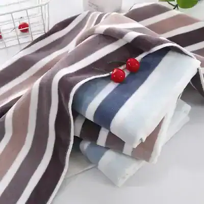 Soft striped linen towels with cherries, ideal for spa and bathroom decor, showcasing high-quality textile products from Monalisa Store. Perfect for adding elegance and comfort.