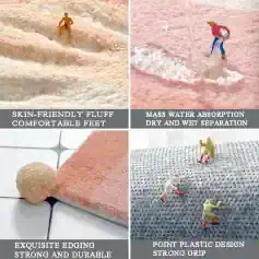 Soft pink fluffy shoe material for comfortable feet, skin-friendly plush for cozy footwear.