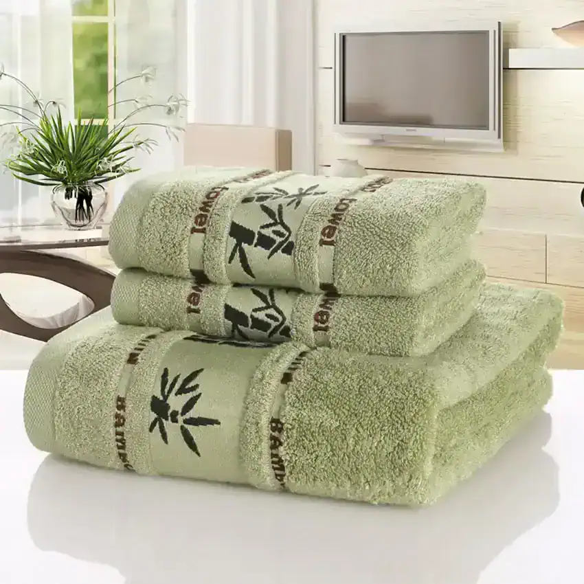 Green Towel Set