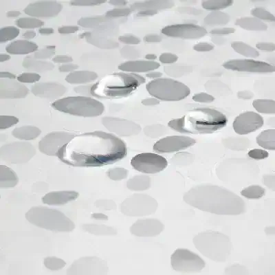 Dewy silver cosmetic pearls on white surface, luxurious skincare product, Monalisa Store, premium beauty treatments, elegant skin care, high-quality cosmetics, glowing skin essentials, modern beauty solutions, advanced skincare technology.