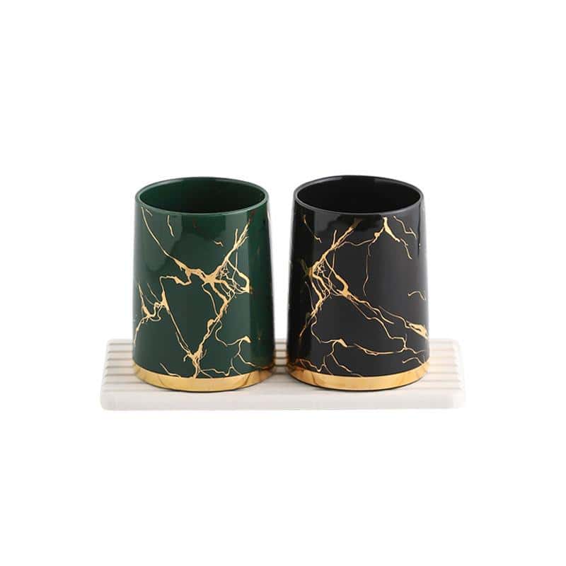 2pcs with tray green/black