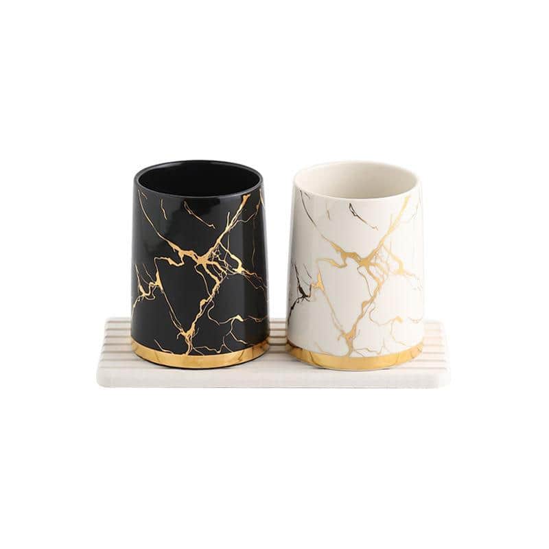 2pcs with tray black/white