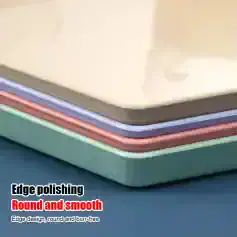 Edge polishing round and smooth for elegant, burr-free edge design ideal for optical lenses and eyewear manufacturing.