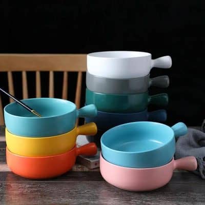 Colorful ceramic coffee cups stackable kitchenware for tea and coffee at Monalisa Store.