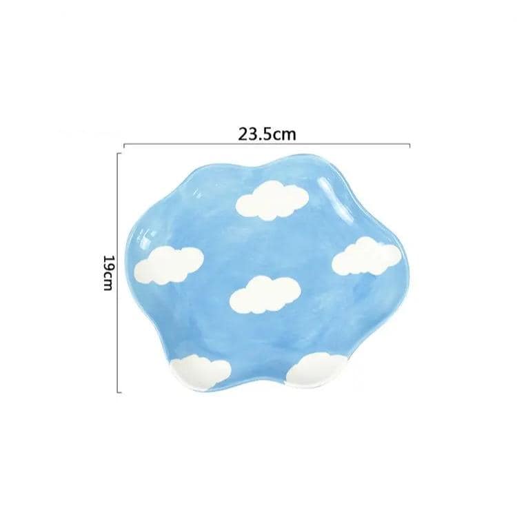 Colorful cloud-shaped eye mask with blue sky and white clouds design for eye relaxation and skincare, lightweight and comfortable for spa treatments and beauty routines.
