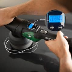 Acceptance of digital massage gun with touchscreen display and adjustable settings for muscle relaxation and recovery.
