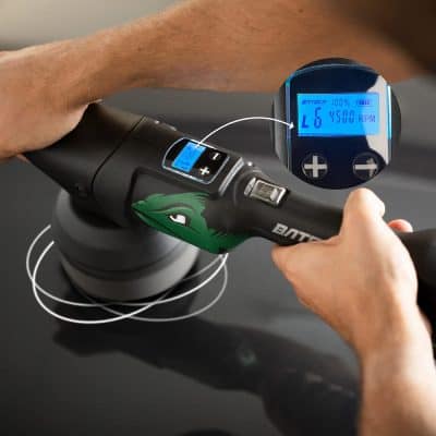 Acceptance of digital massage gun with touchscreen display and adjustable settings for muscle relaxation and recovery.