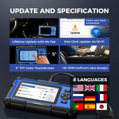 Update and specification of Monalisa Medical opt diagnostic device with touchscreen, Wi-Fi update, 16G ROM, and multilingual support for efficient eye diagnostics and treatment options.