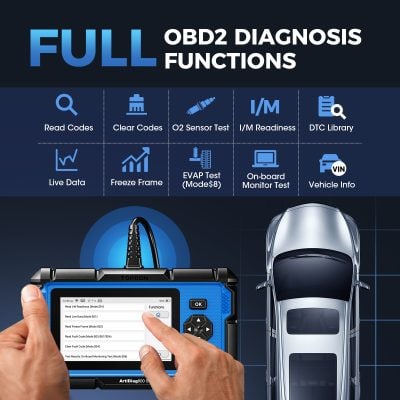 OBD2 diagnostic scanner for vehicle testing, live data, code reading, and on-board monitor testing at Monalisa Medical.