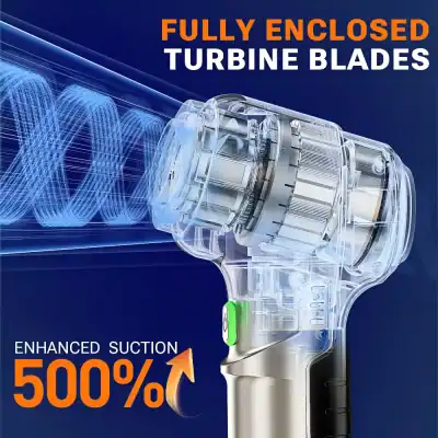 High-tech turbine blade image showcasing advanced enclosed design, promoting efficiency and durability for industrial or medical equipment applications.