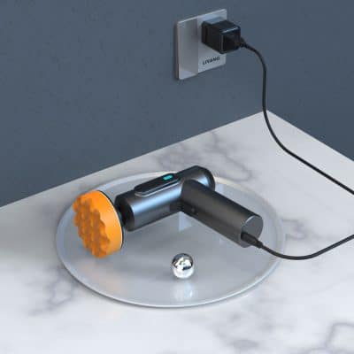 Electric facial cleansing brush device, modern beauty skincare tool for deep pore cleansing and exfoliation.