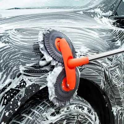 Premium vehicle cleaning with foam wash and rotary brushes for a spotless finish. Professional car wash service at Monalisa Store.