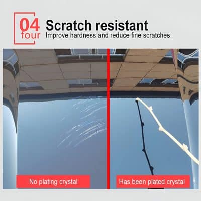 Scratch-resistant car windshield with improved durability and reduced fine scratches, available at Monalisa Store for quality eye protection and optical solutions.