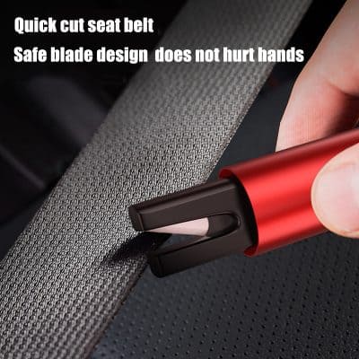 Vacuum cleaner with safety blade and quick seat belt removal, Monalisa Store, car interior cleaning tool, portable cordless vacuum for auto detailing, compact handheld vacuum cleaner for car maintenance.