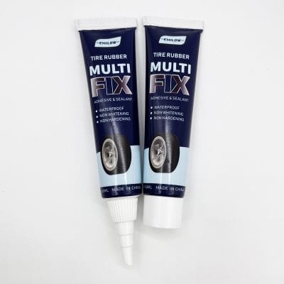 Tire rubber repair gel tubes, waterproof and non-damaging for vehicle tires, ideal for quick fixes, durable, and easy to apply. Perfect for automotive maintenance and tire care.