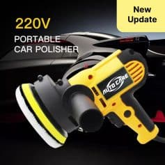 220V portable car polisher for auto detailing and paint correction, ideal for precision polishing tasks. Suitable for professional and DIY car care, lightweight design, easy to use.