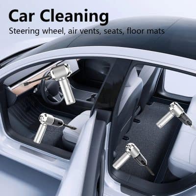 Industrial cleaning equipment for car interiors and surfaces, including high-pressure steam and vacuum devices for detailed vehicle sanitation and maintenance.