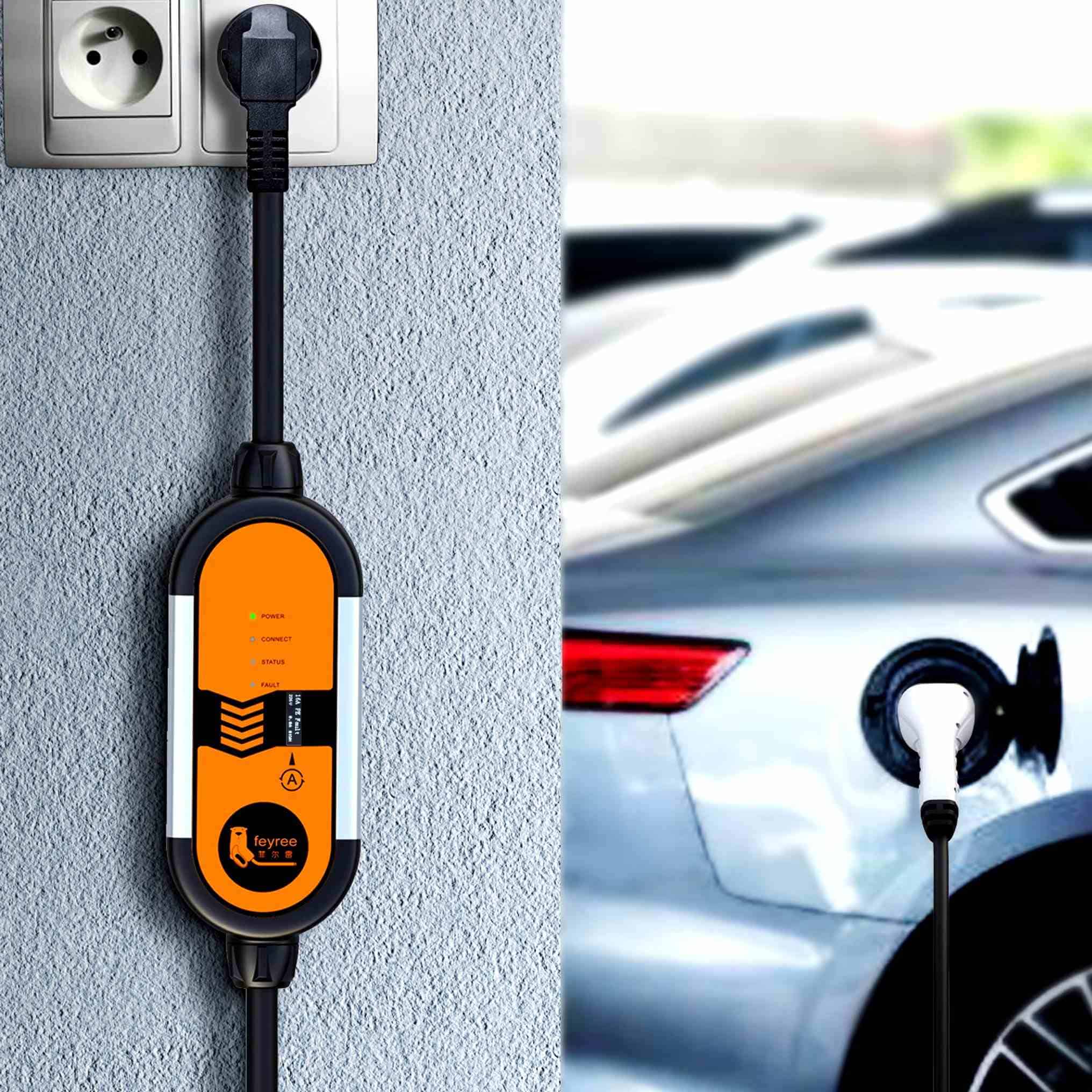 Fast charging electric vehicle charger at Monalisa Store, offering reliable EV charging solutions for customers with electric cars.