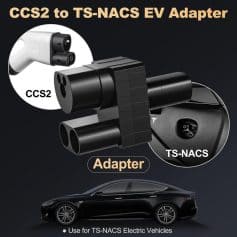 CCS2 to TS-NACS EV Adapter for electric vehicle charging, compatible with Monalisa Medical products, ideal for Tesla and non-Tesla EVs, supporting fast and reliable charging solutions.