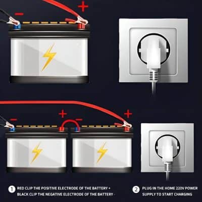 Battery charging process for ophthalmic equipment at Monalisa Store, ensuring reliable power supply for eye care devices.