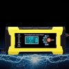12V intelligent pulse repair charger for batteries, digital display, and advanced protection features. Perfect for vehicle maintenance and battery reconditioning.