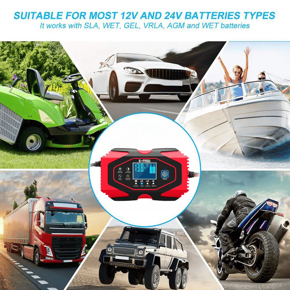 Battery tester for automotive, marine, and industrial batteries at Monalisa Store – precise, reliable battery load testing for cars, boats, motorcycles, trucks, and more.
