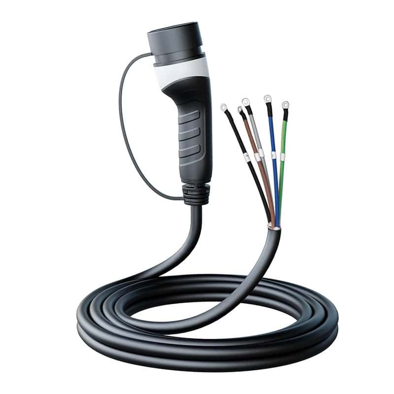 High-quality medical power cable with multiple color-coded wires for electrical safety, ideal for medical equipment and diagnostic devices.
