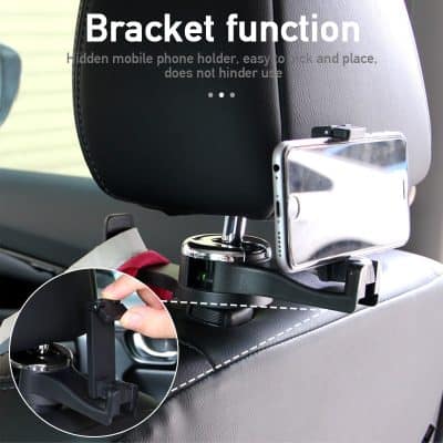 Bracket phone holder for car seat, adjustable mobile phone mount, secure car seat cell phone holder, universal car phone bracket, easy installation car accessories.