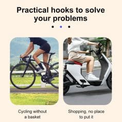 Bike riding without basket for convenience.