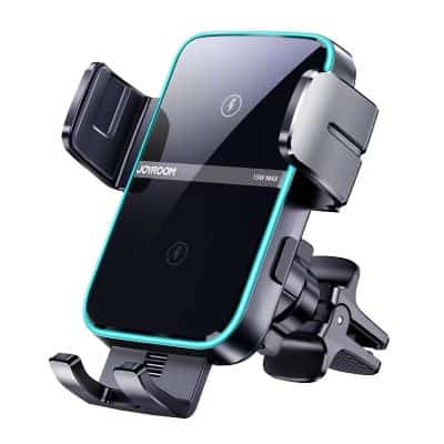Wireless car phone mount with fast charging for optimal device stability and convenience. Compatible with various smartphones, ensuring safe driving and easy access to navigation and calls.