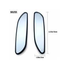 Fuzzy side mirror replacement for motorcycle or bicycle, lightweight design with adjustable angles, 5.12x1.18 inches, ideal for enhanced visibility and safety during rides.