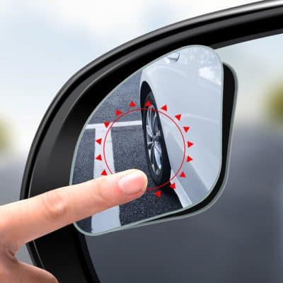 Mirror vision enhancement, car side mirror with camera system, parking assist technology, advanced driving safety device, Monalisa Store automotive safety products.